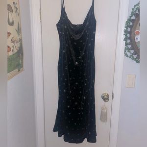 Velvet strapped dress